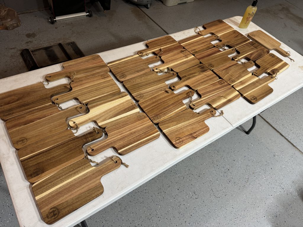 charcuterie boards with logo