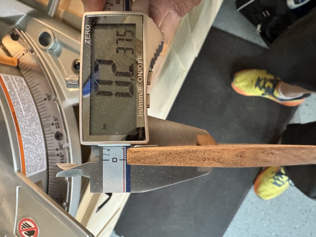 Planing the miter saw throat plate