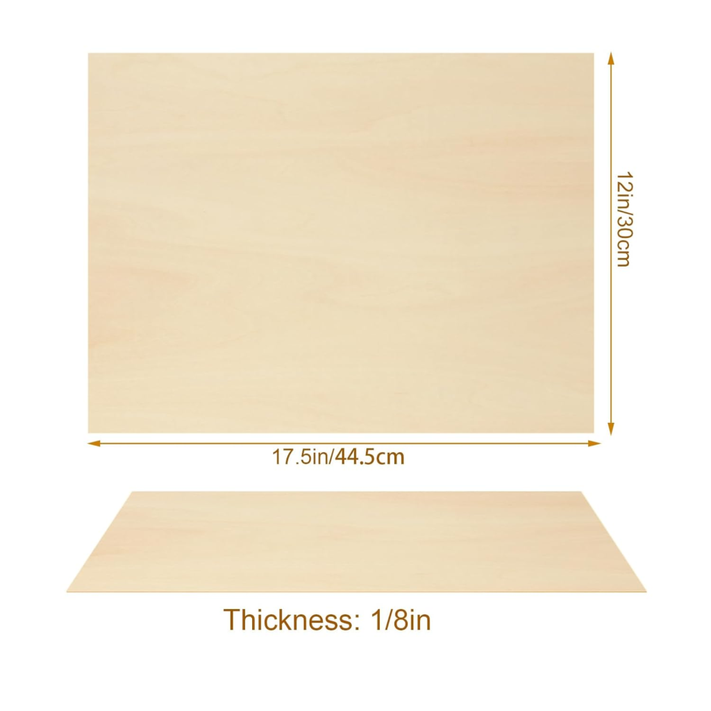 Basswood sheet dimensions
